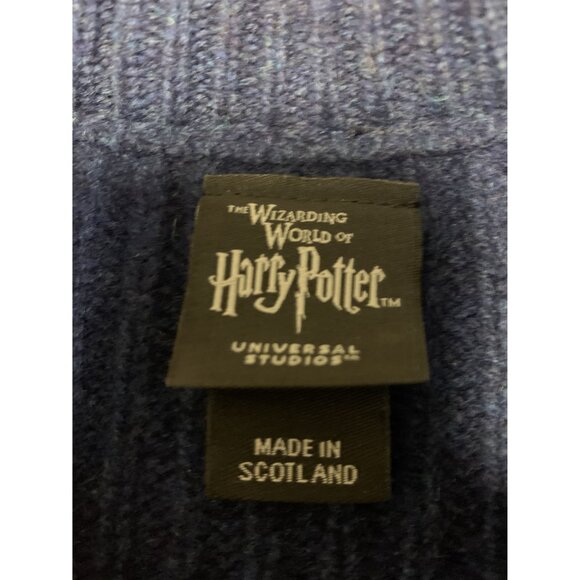 Harry Potter XS Ravenclaw Quidditch Blue Gray Scotland Lambswool Crewneck Sweate - Picture 5 of 12